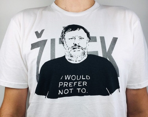 Slavoj Žižek T-shirt printed on organic cotton