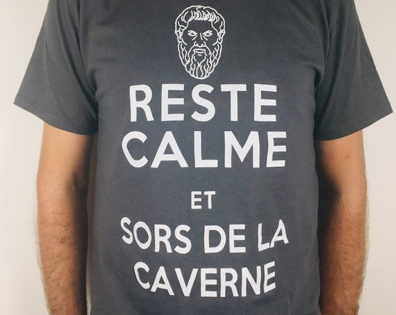 Plato's allegory of the cave T-shirt printed on organic cotton